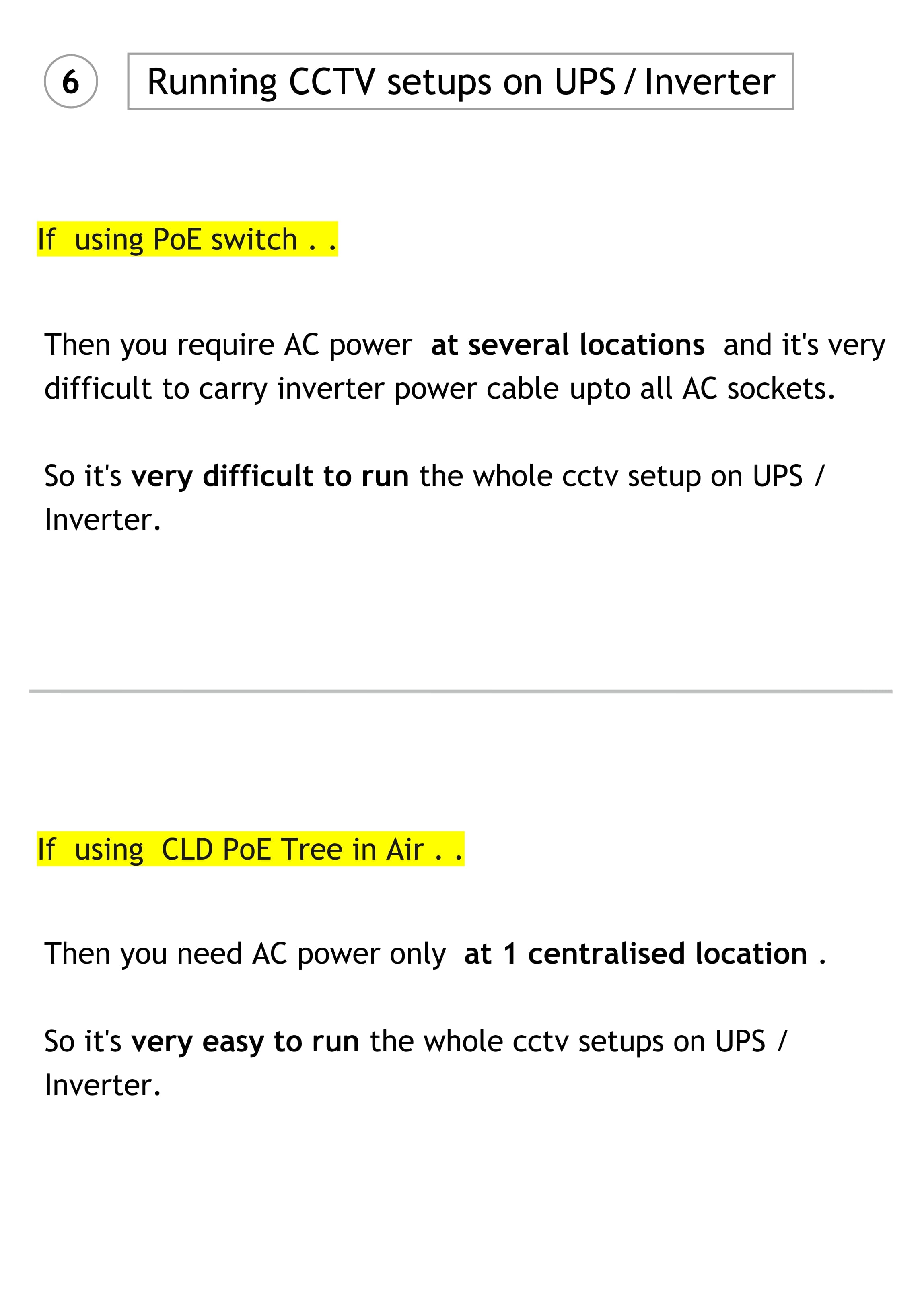 Benefits of CLD PoE Tree in Air
